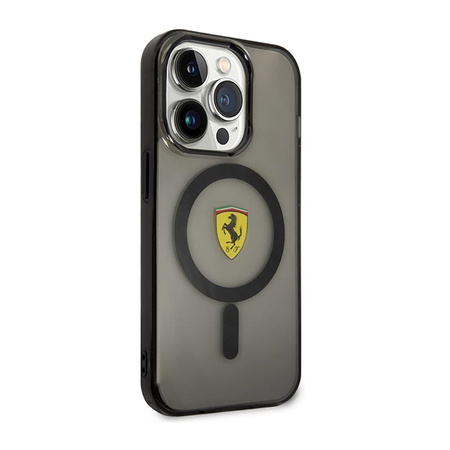 Ferrari Translucent MagSafe - pouzdro pro iPhone 14 Pro (černé)