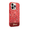 Guess Bandana Paisley - Coque iPhone 14 Pro (rouge)