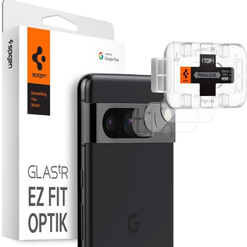 Spigen Optik.TR EZ Fit kamera objektívvédő 2-Pack - Objektívvédő üveg Google Pixel 8 Pro (2 db) (átlátszó)