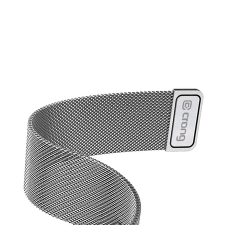 Crong Milano Steel - Pasek ze stali nierdzewnej do Apple Watch 44/45/46/49 mm (srebrny)