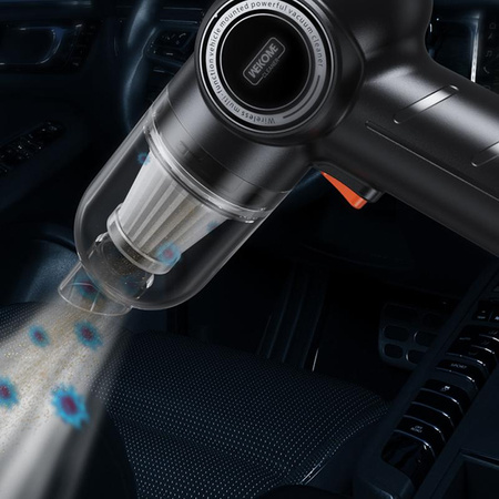 Odkurzacz Samochodowy Bezprzewodowy WEKOME WT-CA05 K Captain Series Czarny