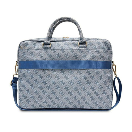 Guess 4G Printed Stripes Computer Bag - 16" Notebook Bag (Blue)