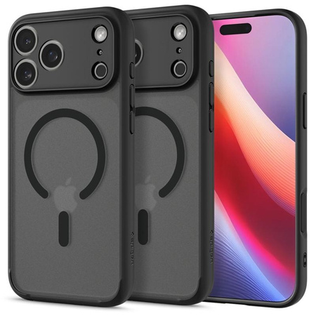 ETUI DO IPHONE 17 PRO MAX do MAGSAFE SPIGEN ULTRA HYBRID ORYGINALNE CZARNE