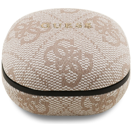 Guess 4G Classic Metal Logo - Bluetooth TWS ENC Ohrhörer + Ladeetui (Rosa)