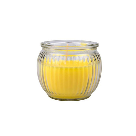 Lifetime - Citronella anti-kóma gyertya üvegben (sárga)