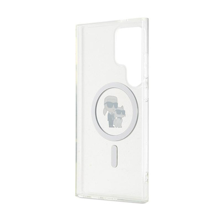 Karl Lagerfeld IML Karl & Choupette MagSafe - Etui für Samsung Galaxy S24 Ultra (Transparent)