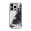 Guess Sequin Script Metal - Coque iPhone 15 Pro Max (argent)