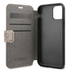 Guess Booktype 4G Charms Collection - Etui iPhone 11 z kieszeniami na karty (brązowy)