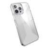 Speck Presidio Perfect-Clear with Grips - Coque iPhone 13 Pro Max / iPhone 12 Pro Max avec revêtement MICROBAN (Clear)