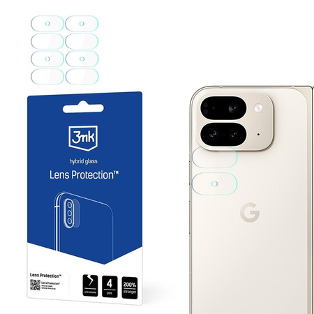 3mk lencsevédő - Google Pixel 9 Pro Fold (front) kamera objektív üveg (4 készlet)