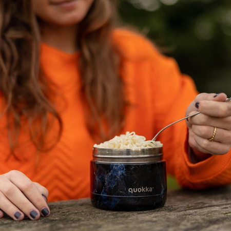 Quokka Whim Food Jar - Termoska na oběd / Obědová termoska 360 ml (mramorová)