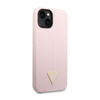 Guess Silicone Triangle Logo - Etui iPhone 14 (fioletowy)