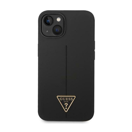 Guess Silicone Triangle Logo - iPhone 14 Plus Case (black)
