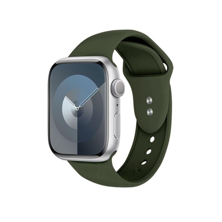 Crong Liquid - Řemínek pro Apple Watch 42/44/45/49 mm (zelený)