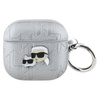 Karl Lagerfeld Monogramm Karl & Choupette Kopf - AirPods 4 Gehäuse (silber)