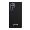 Guess Silicone Script Metal Logo - Samsung Galaxy S23 Ultra Case (black)