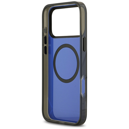 BMW M IML Metal Buttons & Logo MagSafe - Hülle iPhone 17 Pro Max (schwarz-blau)