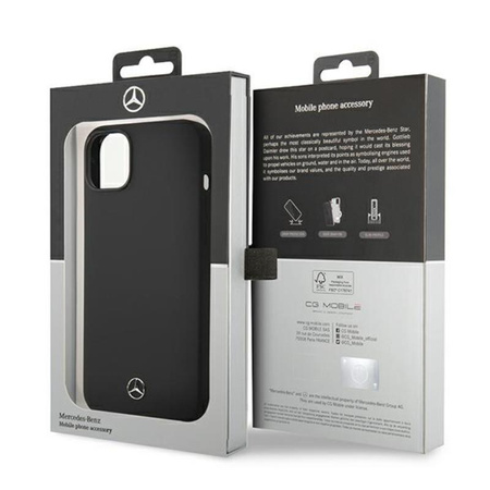 Mercedes Silicone Line - iPhone 14 Case (black)