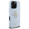 Guess Grained Big 4G Logo Small Classic Logo - Case for iPhone 16 Pro Max (blue)