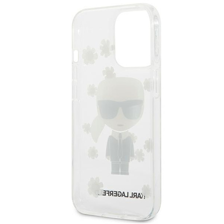 Karl Lagerfeld Iconic Karl Flower - iPhone 13 Pro Max Tasche (Transparent)