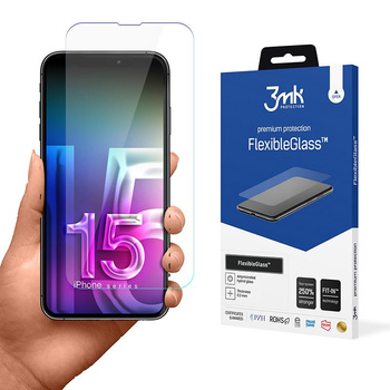 3mk FlexibleGlass - Hibrid üveg iPhone 15 Plus készülékhez