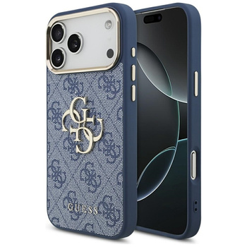 Guess 4G Big 4G Classic Logo - Case iPhone 17 Pro Max (Blue / Gold)