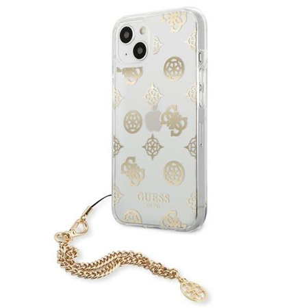 Guess Peony Chain Handle - iPhone 13 mini case (gold)