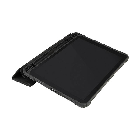 Tucano Educo Case - Gepanzerte Hülle für iPad 10.9" (2022) mit Magnet & Standfuß mit Apple Pencil Halter (Schwarz)