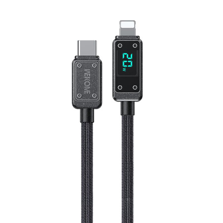 WEKOME WDC-08 Vanguard Series - Câble de connexion USB-C vers Lightning Fast Charging PD 20W 1 m (Tarnish)