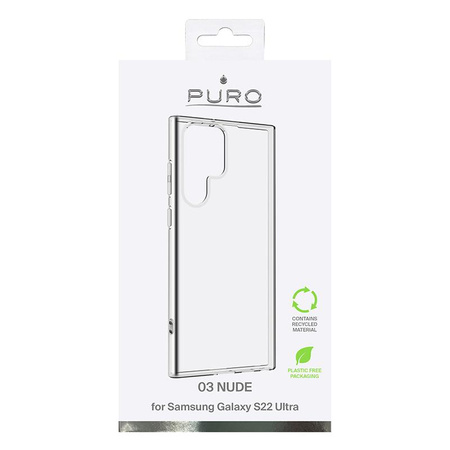 PURO 0.3 Nude - Samsung Galaxy S22 Ultra environmental case (transparent)