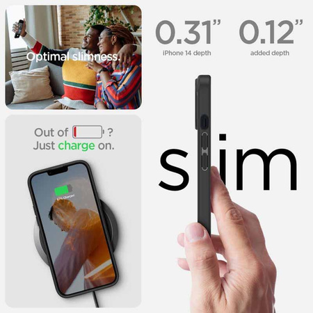 Spigen Ultra Hybrid Matte - Etui do iPhone 14 (Czarny matowy)