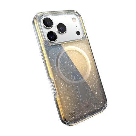 Speck Presidio Lux MagSafe - Case iPhone 17 Pro (Hyper Mirror Glitter / Silver Metallic)