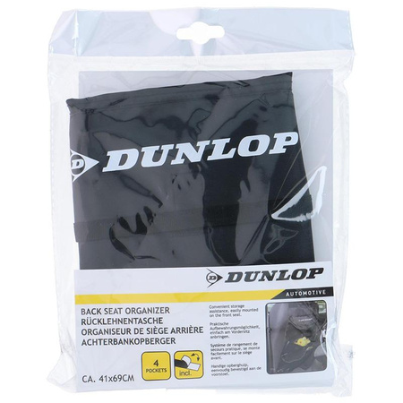 Dunlop - Auto-Organizer / Aufbewahrungsbox / Sitzschoner (schwarz)