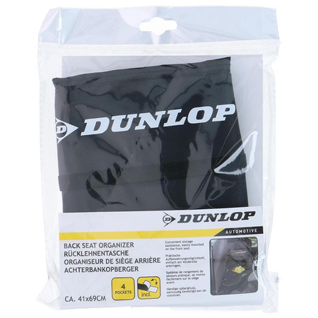 Dunlop - Autószervező / tárolódoboz / ülésvédő (fekete)