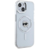 Karl Lagerfeld IML Metal Karl Head MagSafe - Coque pour iPhone 15 Plus (blanc)
