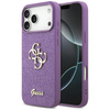 ETUI DO IPHONE 17 PRO MAX GUESS ORYGINALNE FIOLETOWE BROKATOWE MODNE CASE