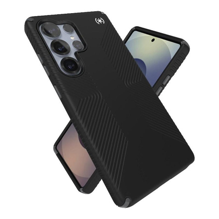 Speck Presidio2 Grip - Custodia per Samsung Galaxy S25 Ultra (Nero/Grigio Ardesia/Bianco)