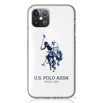 US Polo Assn Big Double Horse Logo - iPhone 12 / iPhone 12 Pro Case (white)