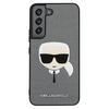 Karl Lagerfeld Saffiano Ikonik Karl`s Head - Samsung Galaxy S22+ Case (silver)