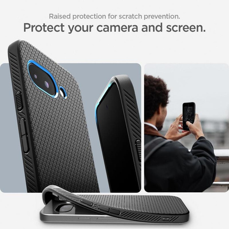 Spigen Liquid Air - Case for Google Pixel 9a (Matte Black)