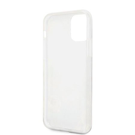 Guess Flower Shiny Collection N4 - Coque pour iPhone 11 Pro Max (Noir)