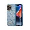 Guess 4G fém fényképezőgép tok - iPhone 14 Pro tok (kék)