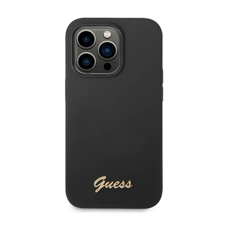 Guess Silicone Vintage - iPhone 14 Pro Max Case (black)