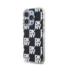 DKNY IML Checkered Mono Pattern - Coque pour iPhone 15 Pro Max (noir)