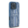 Guess 4G Printed Stripes MagSafe - Case for iPhone 16 Pro (blue)