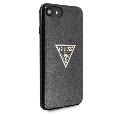 Guess Solid Glitter Triangle - iPhone 8 / 7 Case (Black)