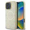 Guess Saffiano Peony Classic Logo MagSafe - iPhone 16 Pro tok (arany)