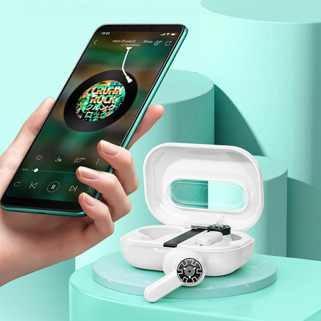 WEKOME VA06 Vanguard Series - Bluetooth V5.2 TWS wireless headphones with charging case (White)