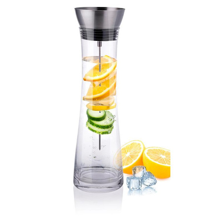 Glass carafe with fruit skewer 1.1 l design