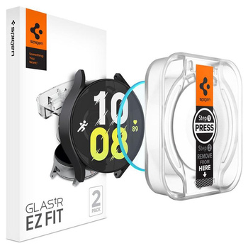 Spigen GLAS.TR EZ FIT 2-Pack - Verre trempé pour Samsung Galaxy Watch 6 44 mm (2 pcs)